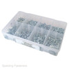 Assorted No.6, No.8 & No.10 Metric Zinc Plated Pozi Flange Self Tapping Screws