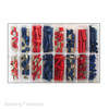 Assorted Red And Blue Terminals