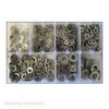Assorted M3, M4, M5, M6, M8, M10 & M12 Metric A2 Stainless Steel Flat Washers