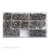 Assorted A2 Stainless Countersunk Pozi Self Tapping Screws No. 6 To No. 10