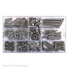 Assorted M4 Metric A2 Stainless Countersunk Pozi Machine Screws, Nuts & Washers