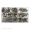 1/4" UNF A2 Stainless Set Screws, Nuts, Nylocs & Washers