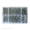 Assorted M3, M4, M5, M6, M8, M10 & M12 Metric Zinc Plated Hexagon Nyloc Nuts