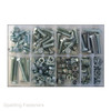 Assorted M8 Metric Zinc Hex Head Set Screw Fully Threaded Bolts, Nuts & Washers