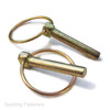 Metric Yellow Zinc Plated Steel Round Linch Pin Clips