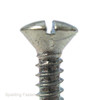 No.10 Zinc Plated Steel Raised Countersunk Slotted Head Self Tapping Screws