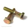 9/16" X 3" UNF GRADE 8 / 10.9 HEX HEAD BOLTS YELLOW ZINC PLATED