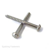 No.12 A2 Stainless Steel Round Slotted Wood Screws DIN 96