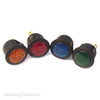 LED Warning Lights - 12V For 20mm Hole - Amber, Red, Green Or Blue