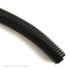 Black Plastic Corrugated Conduit - Solid or Split (per Metre)