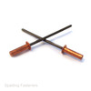 4mm Metric Copper / Steel Sealed Pop Dome Head Rivets