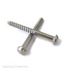 No.10 A2 Stainless Steel Round Slotted Head Wood Screws