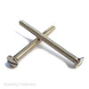 M3.5 Metric Nickel On Steel Raised Countersunk Slotted Machine Screws