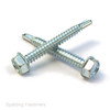 No.10 (4.8mm) Hexagon Flange Self Drilling Zinc Plated Wood To Steel Screws