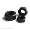 Metric Black A2 Stainless Steel Hexagon Full Nuts DIN934