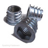 Thermoplastic Inserts screws for plastic / wood Type D Large flange head Zinc pl