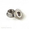 UNC A2 Stainless Steel Serrated Flange Nuts 