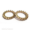 METRIC ZINC YELLOW EXTERNAL TOOTH DIN6798A SHAKEPROOW WASHERS