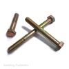 7/16" UNC  GRADE 8 / 10.9 HEX HEAD PART THREADED BOLTS YELLOW ZINC PLATED