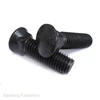 UNC GRADE 8 STEEL PLOW BOLTS FULL THREAD RAISED HEAD 