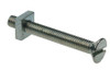 M6 Zinc Plated Countersunk Slotted Head Gutter Bolts + Square Nuts (NON-STOCK)