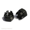 Metric Fine Self Colour Steel Castle Nuts