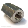 UNF Hexagon Zinc Plated Steel Threaded Bar Connectors