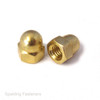 2BA 4BA 6BA SOLID BRASS ACORN DOME CAP COVER NUTS
