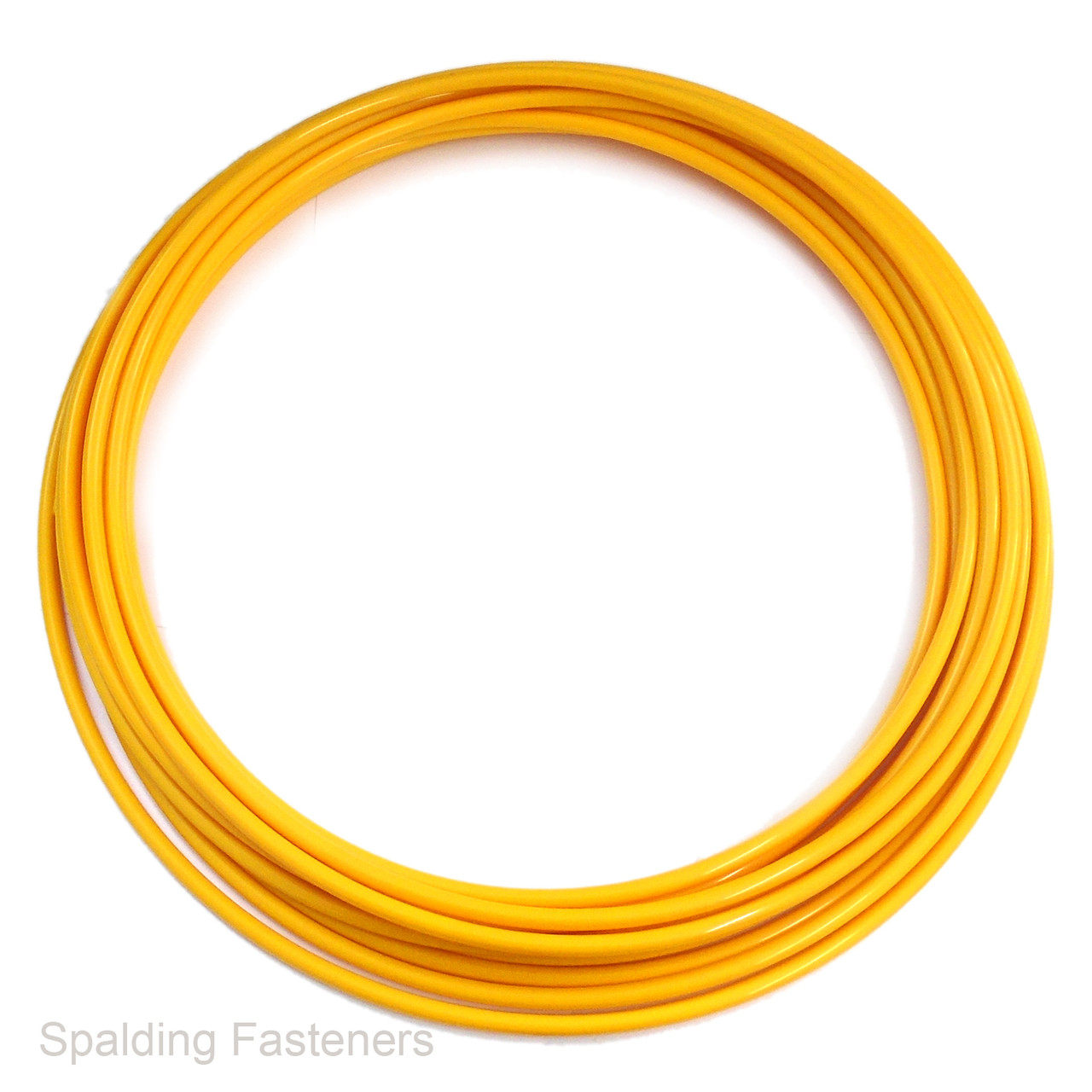 Metric Nylon Yellow Semi Rigid Tubing - 1 Metre Length