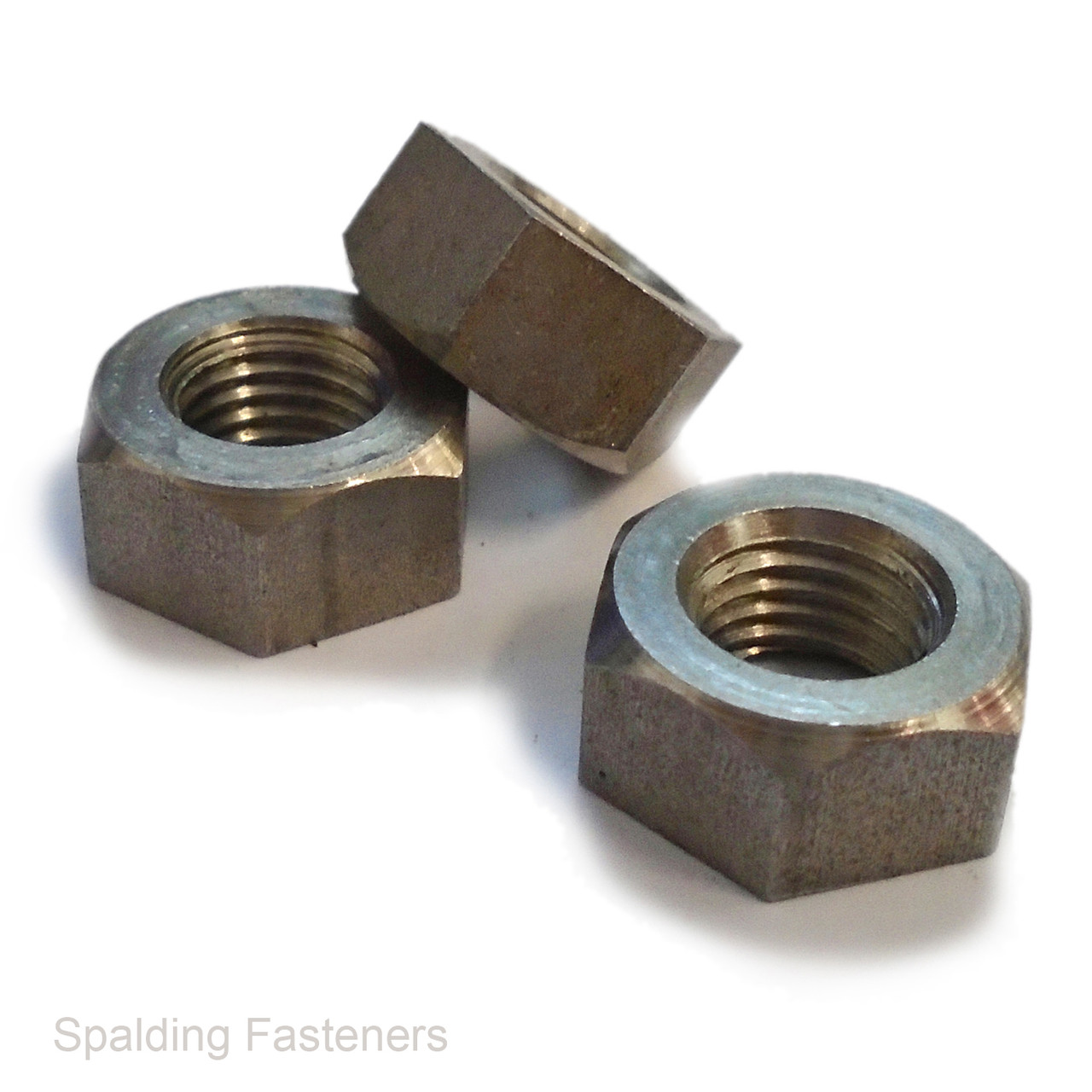 GALVANISED METRIC PLAIN FULL HEX NUTS DIN 934