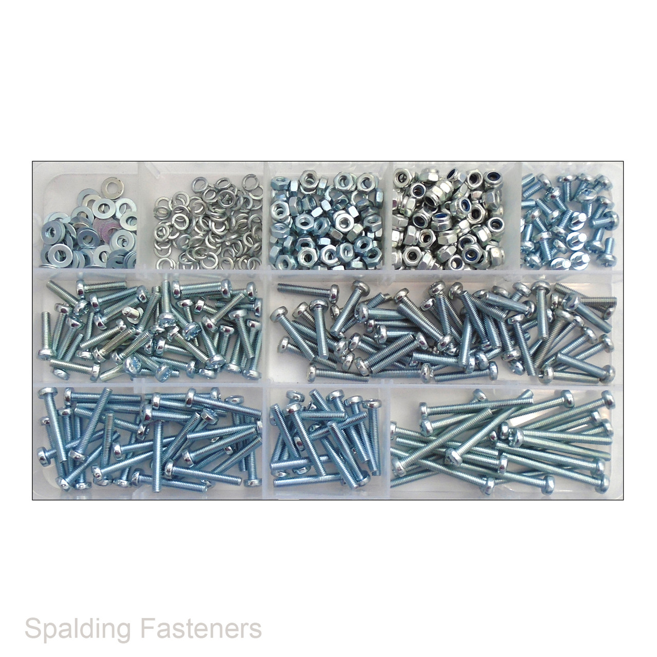 Assorted M3 Metric Zinc Plated Pan Pozi Screws