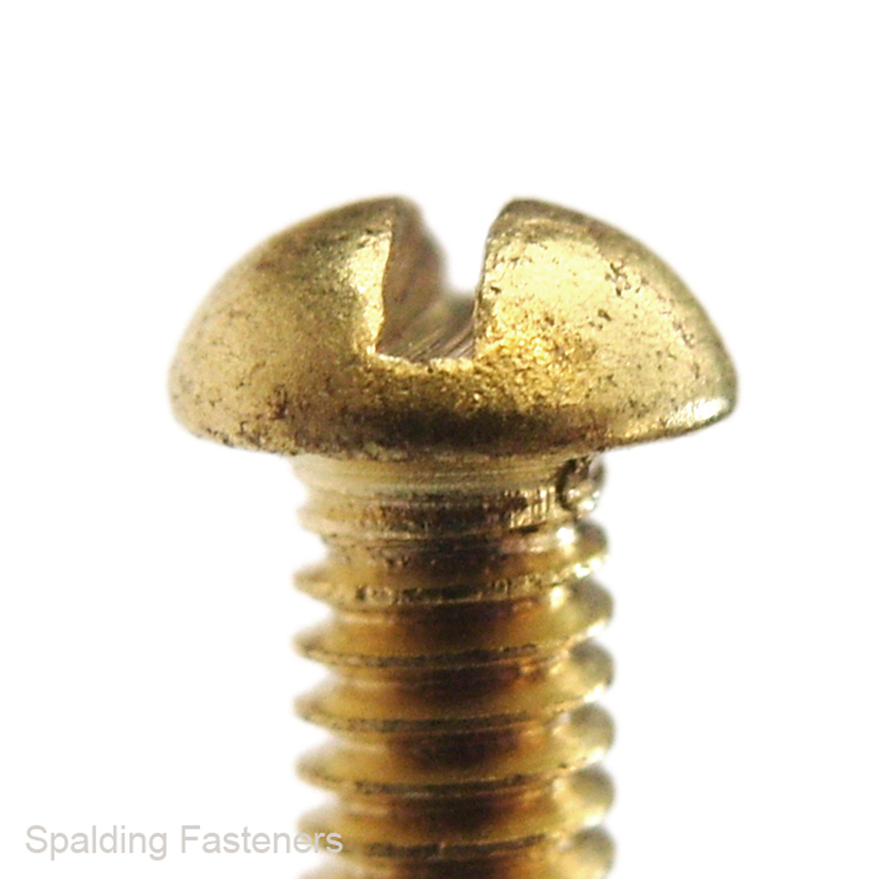 2BA Brass Round Slotted Head Machine Screws