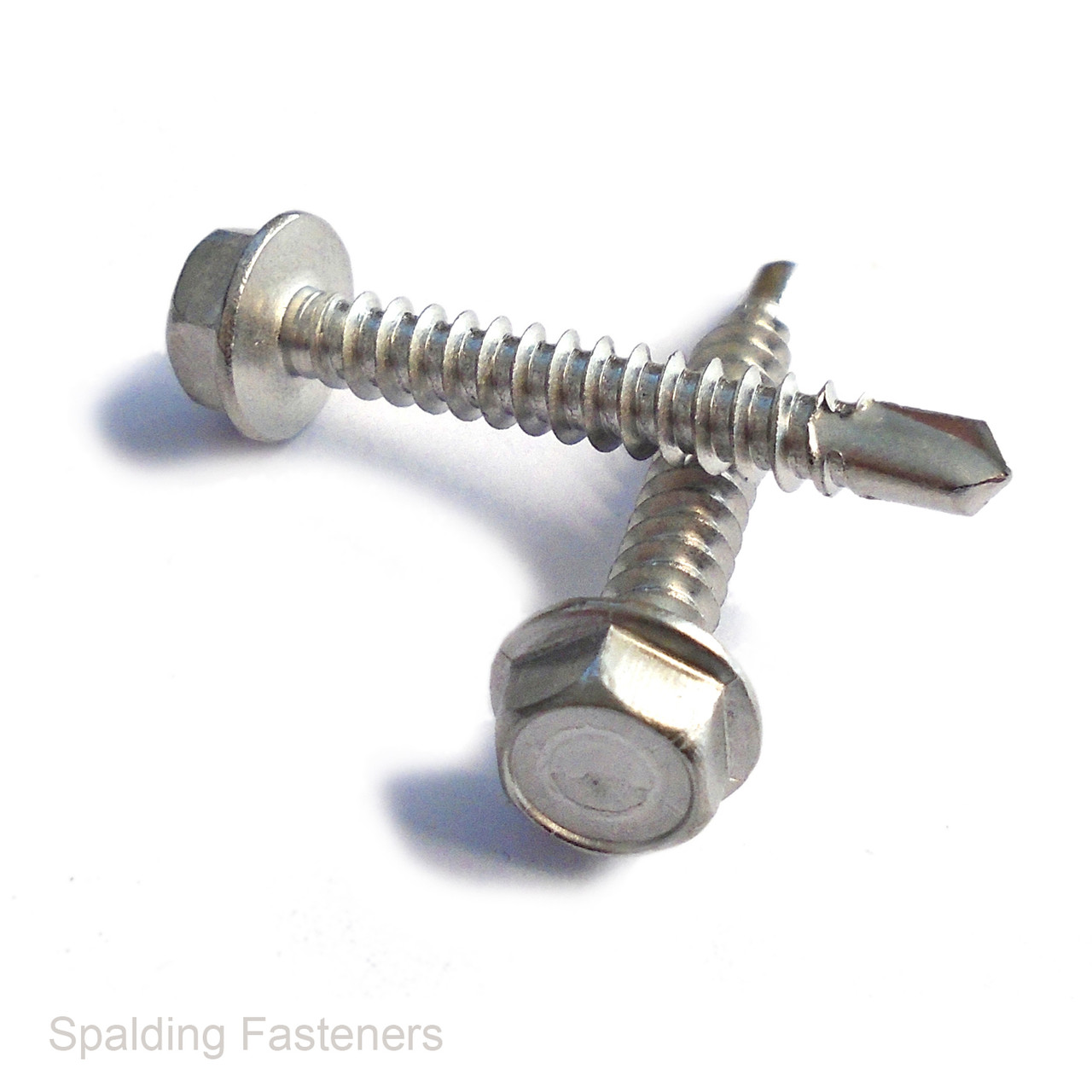 No.8 A2 Stainless Steel Hex Flange Head Self Drilling Tek Screws DIN7504K