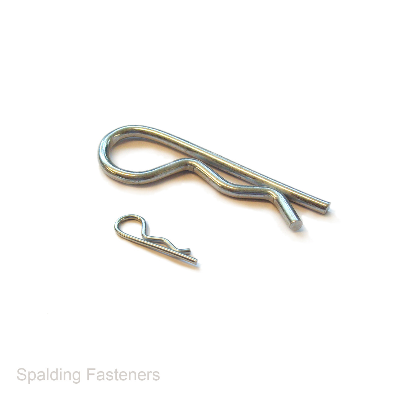 Metric Zinc Plated Steel R Clips 1.2 x 16mm To 6 x 117mm