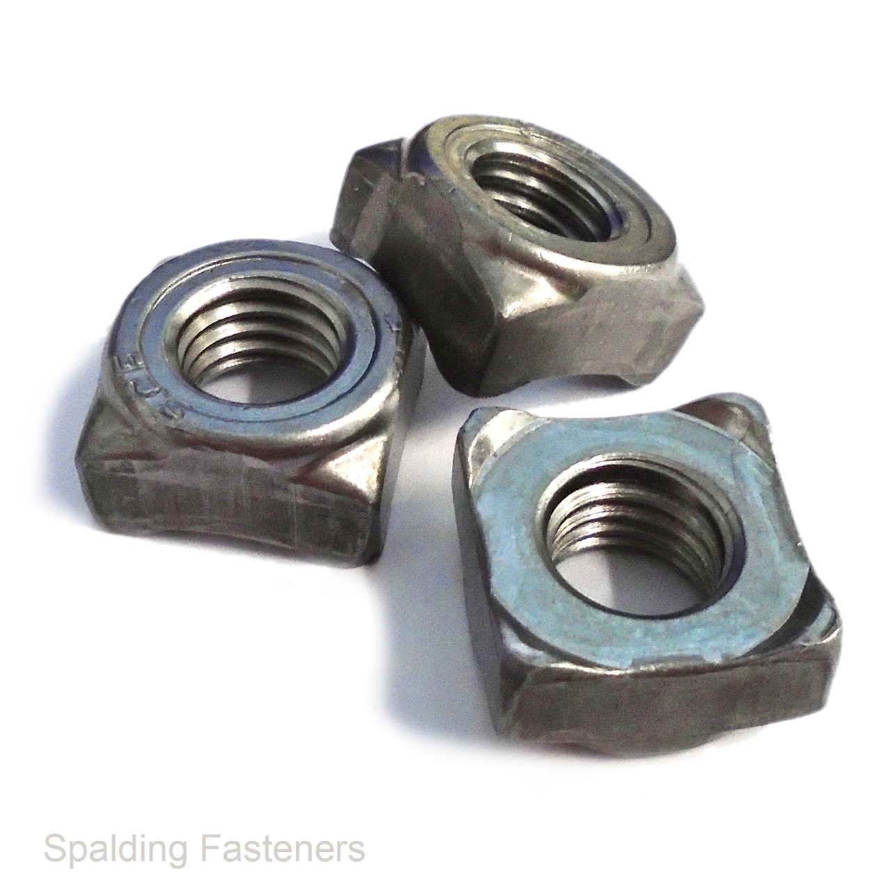 Metric Self Colour Steel Square Weld Nuts - DIN928