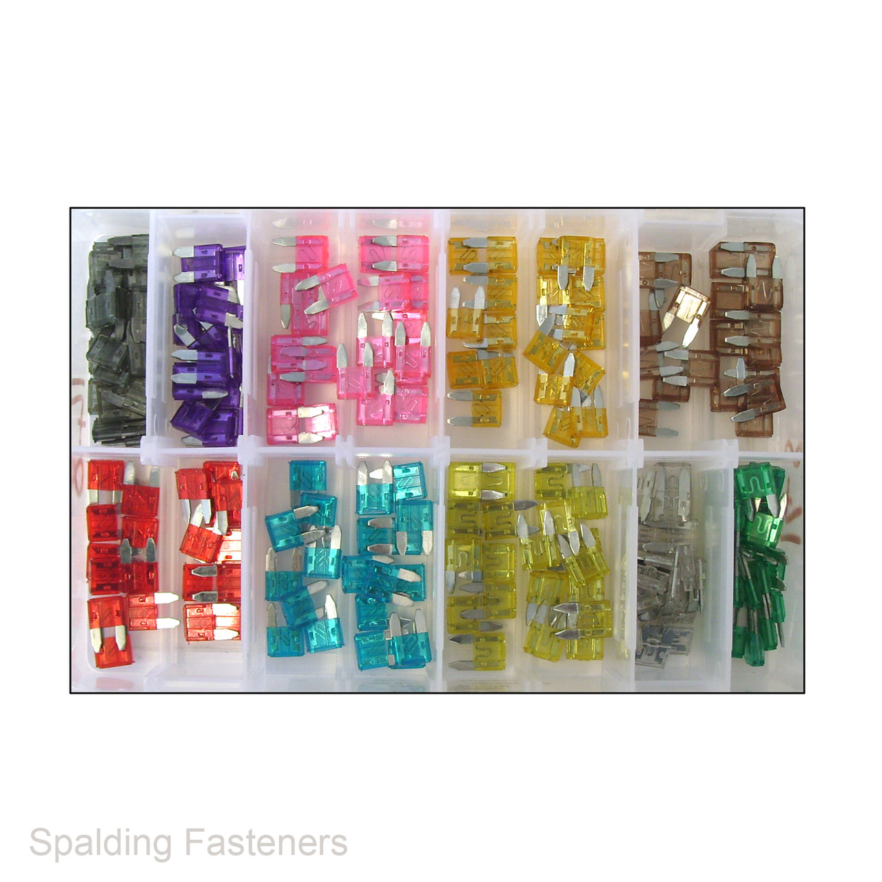 Assorted Mini Blade Electrical Auto Fuses