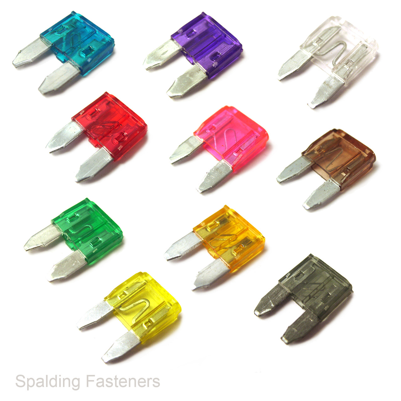 Assorted Mini Blade Electrical Auto Fuses
