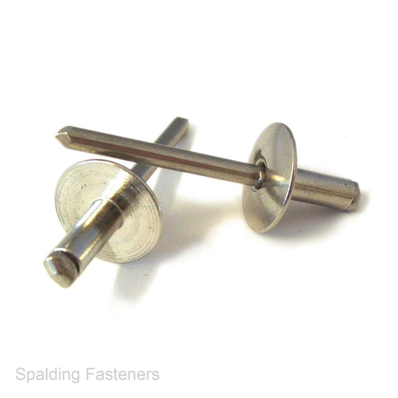 Assorted 120 Stainless Steel Flange Pop Rivets - 3.2, 4.0 & 4.8mm