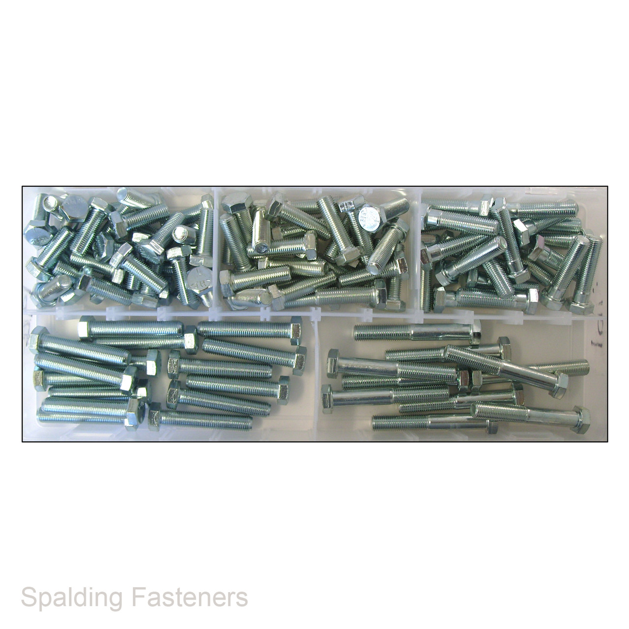 Assorted 3/8" UNF Zinc Plated H.T Bolts