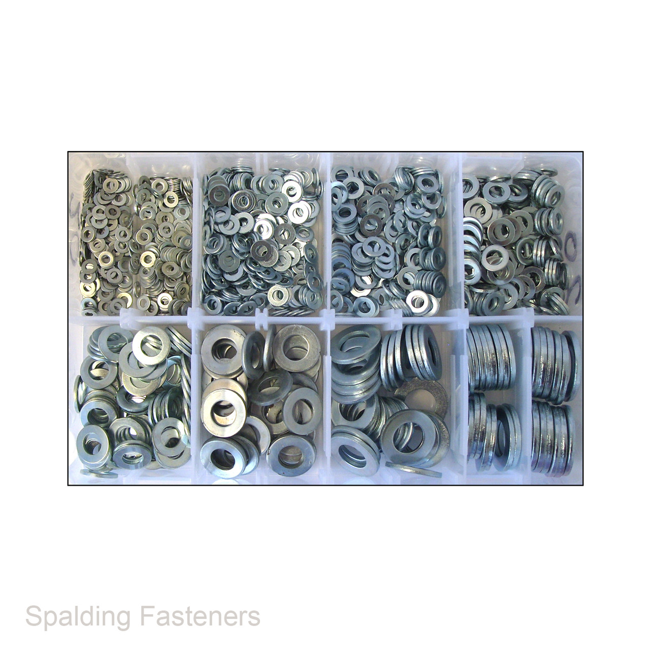 Assorted M3 -  M16 Metric Zinc Plated Form A Flat Washers