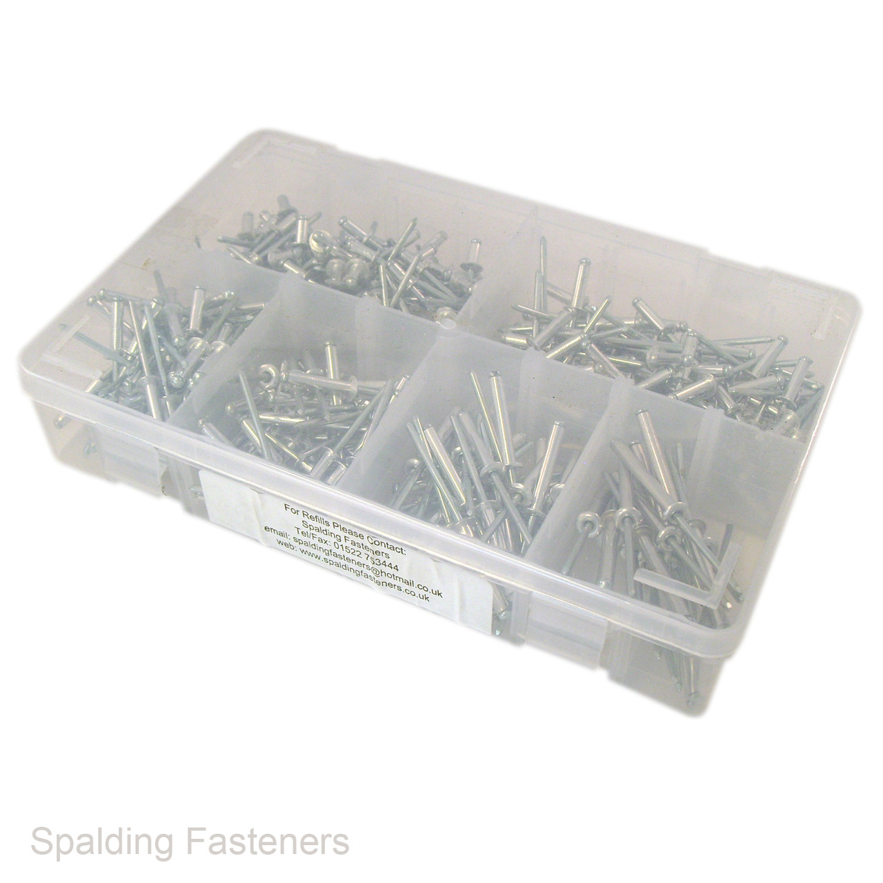 Assorted 4mm Aluminium / Steel Pop Rivets