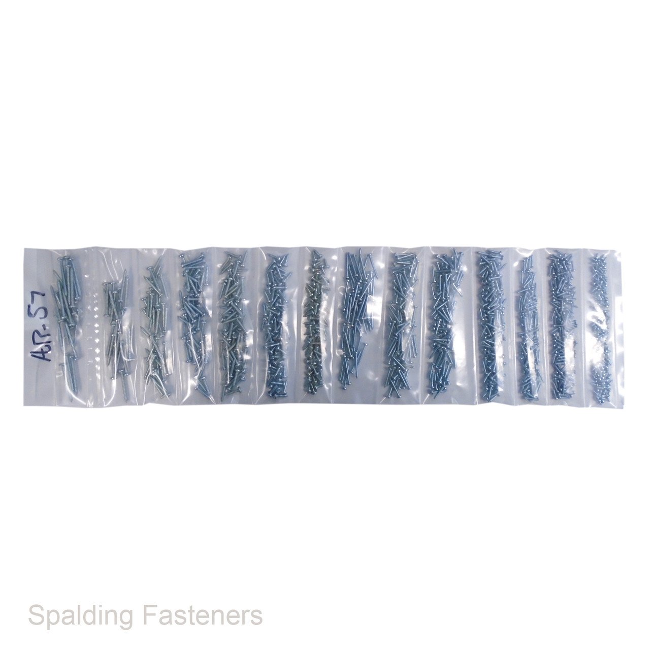 Assorted No.2, No.4 & No.6 Metric Zinc Plated Pan Pozi Self Tapping Screws