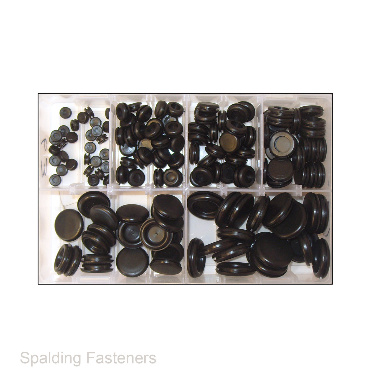 Assorted 6, 9, 12, 16, 20 & 25mm Rubber Closed Blind Blanking Grommets