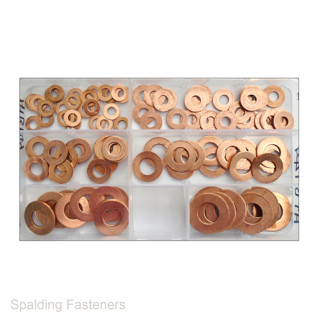 Assorted Imperial Copper Flat Washers 3/16" To 1/2"