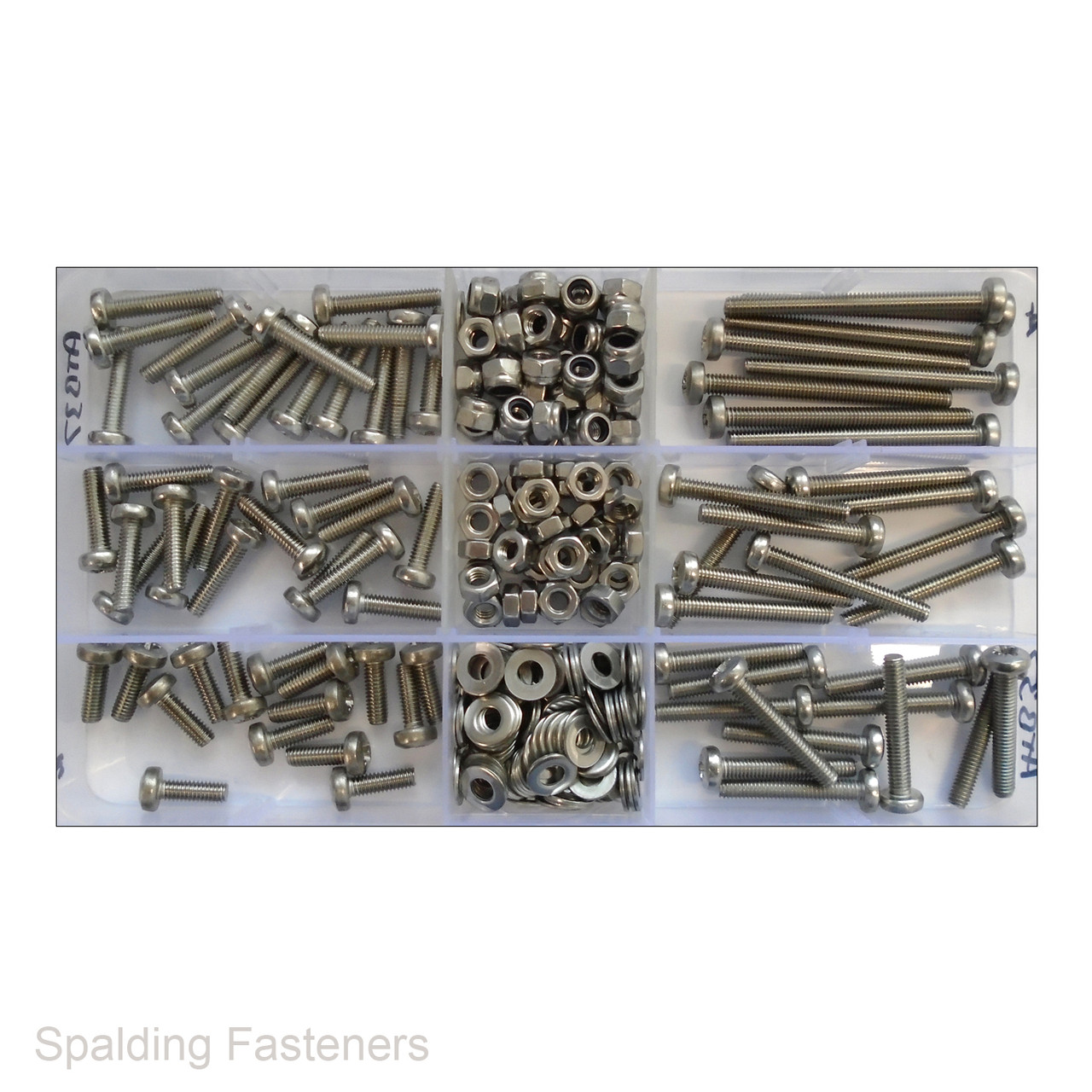 Assorted Metric M4 Stainless Pan Pozi Machine Screws, Nuts & Washers