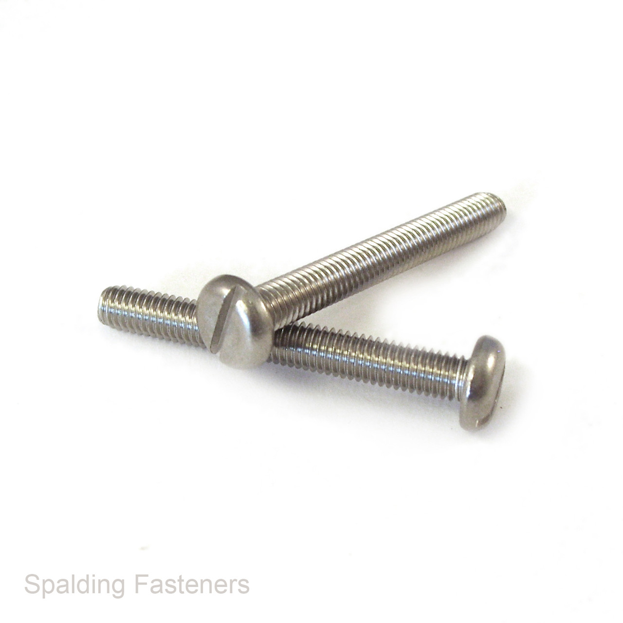 6 - 32 UNC A2 Stainless Steel Pan Slotted Head Machine Screws