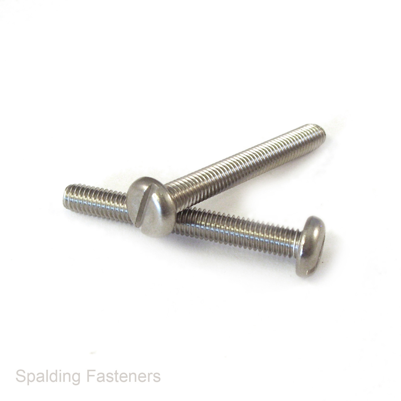 8 - 32 UNC A2 Stainless Steel Pan Slotted Head Machine Screws