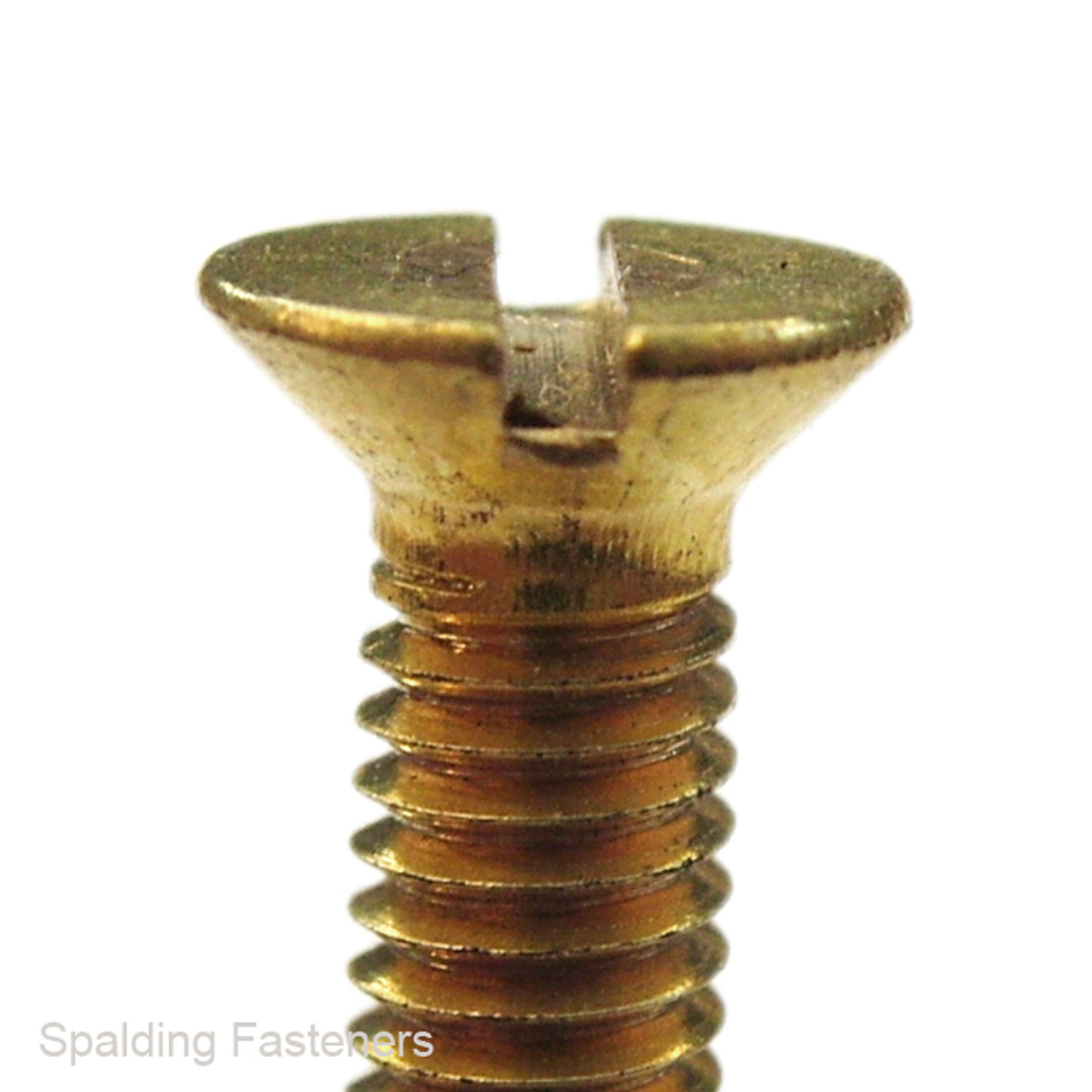 No.3 Brass Countersunk Slotted Head Woodscrews