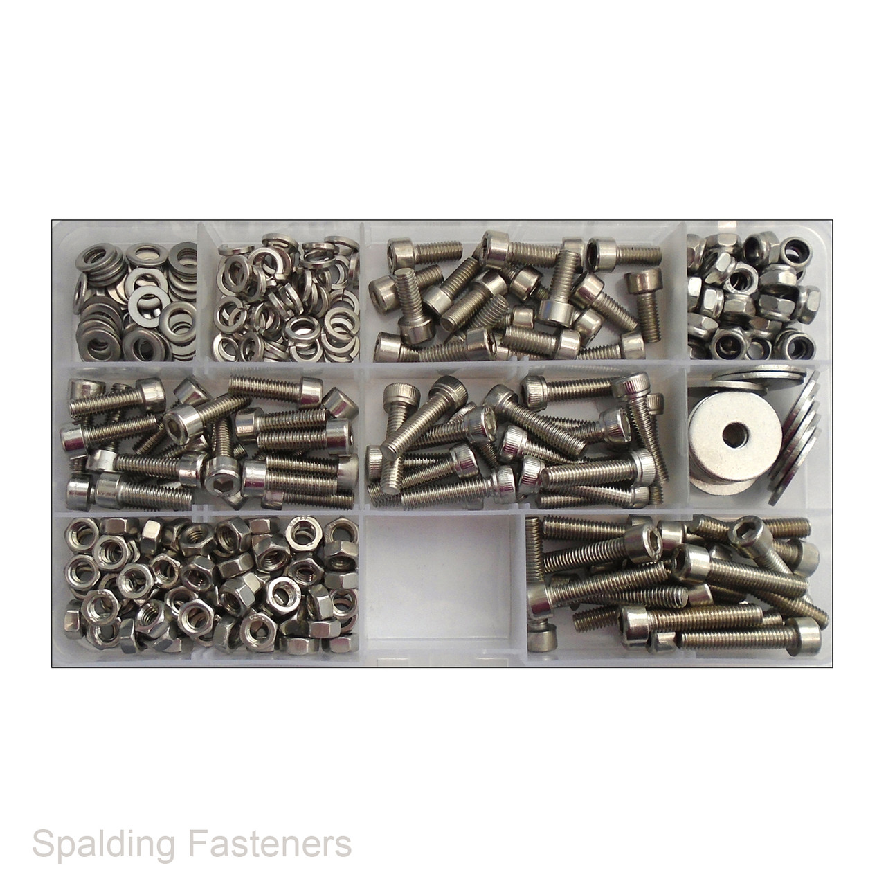 Metric M5 A2 Stainless Socket Cap Sets, Nuts, Nylocs & Washers