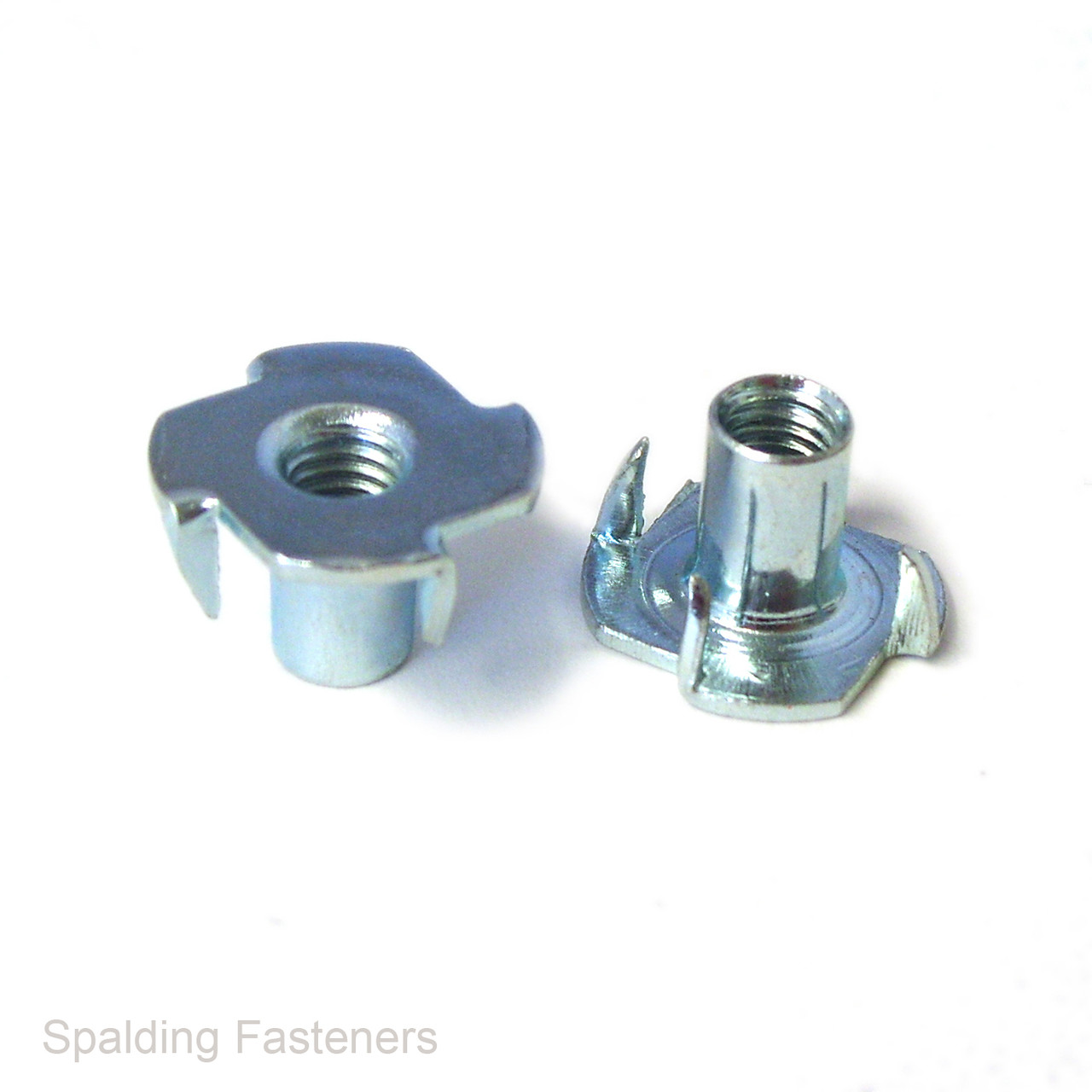 Metric Zinc Plated Steel 4 Prong Tee Nuts